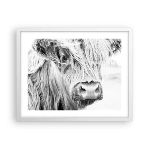 Póster en marco blanco - La naturaleza escocesa - 50x40 cm
