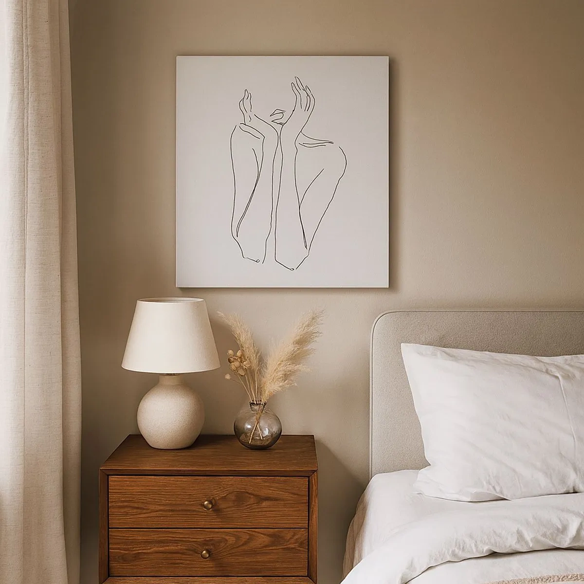 Cuadro sobre lienzo - Impresión de Imagen - Con qué sueñan las mujeres - 30x30 cm