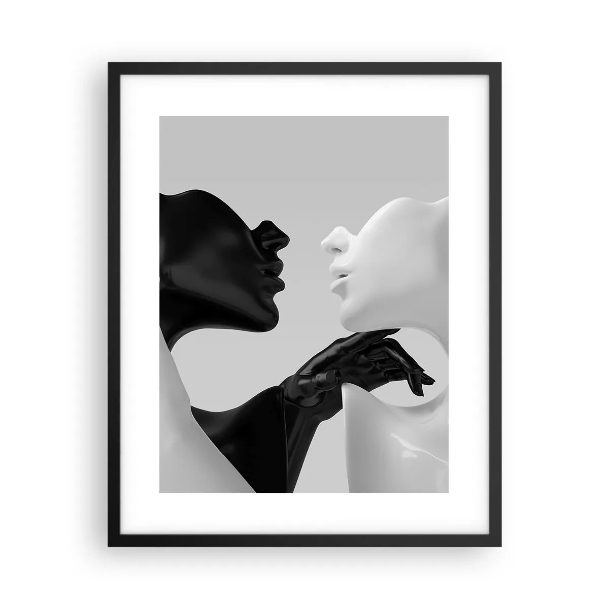 Póster en marco negro - Atracción - deseo - 40x50 cm