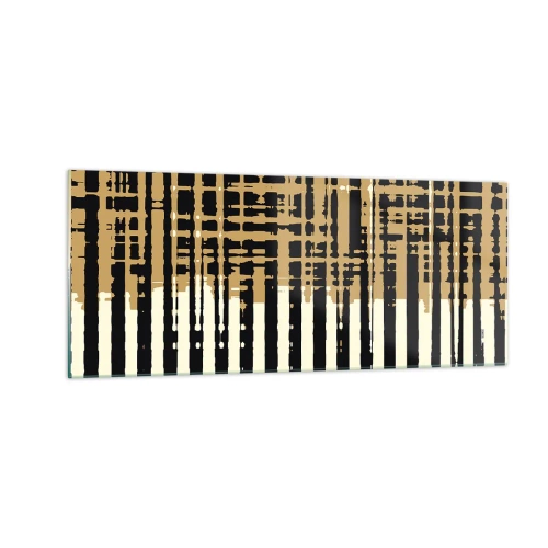 Cuadro sobre vidrio - Impresiones sobre Vidrio - Abstracción arquitectónica - 100x40 cm