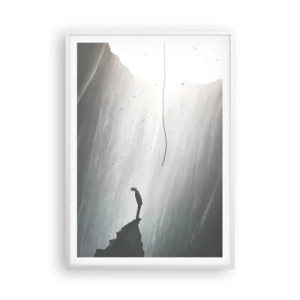 Póster en marco blanco - Siempre hay una salida - 70x100 cm