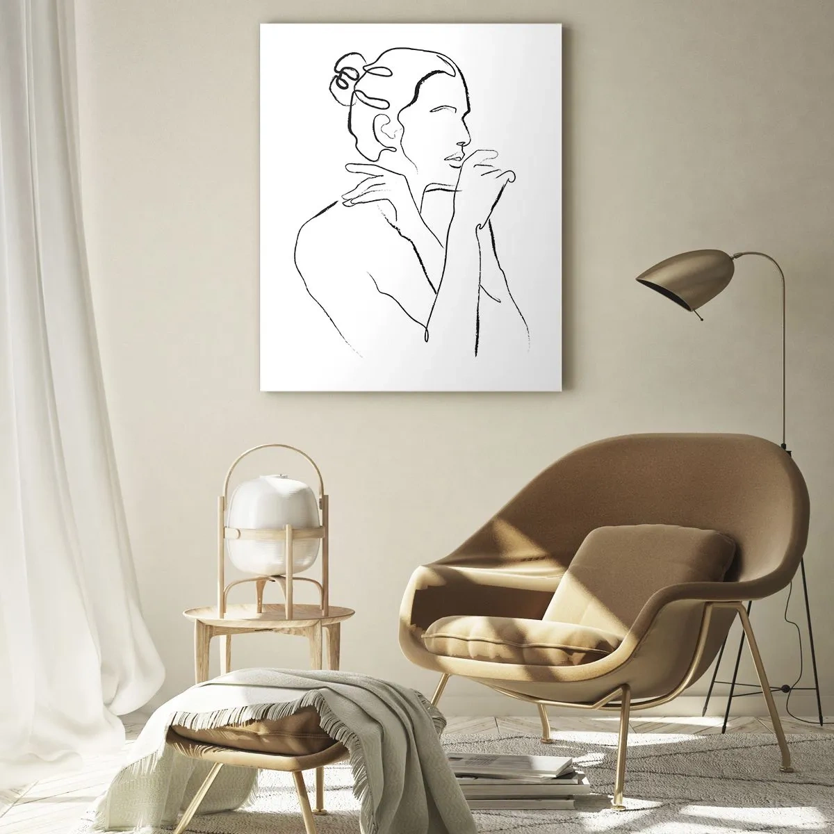 Cuadro sobre vidrio - Impresiones sobre Vidrio - Desnudo: un misterio sensual - 80x120 cm