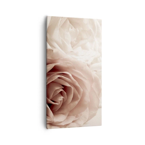 Cuadro sobre lienzo - Impresión de Imagen - En el corazón de una rosa - 55x100 cm