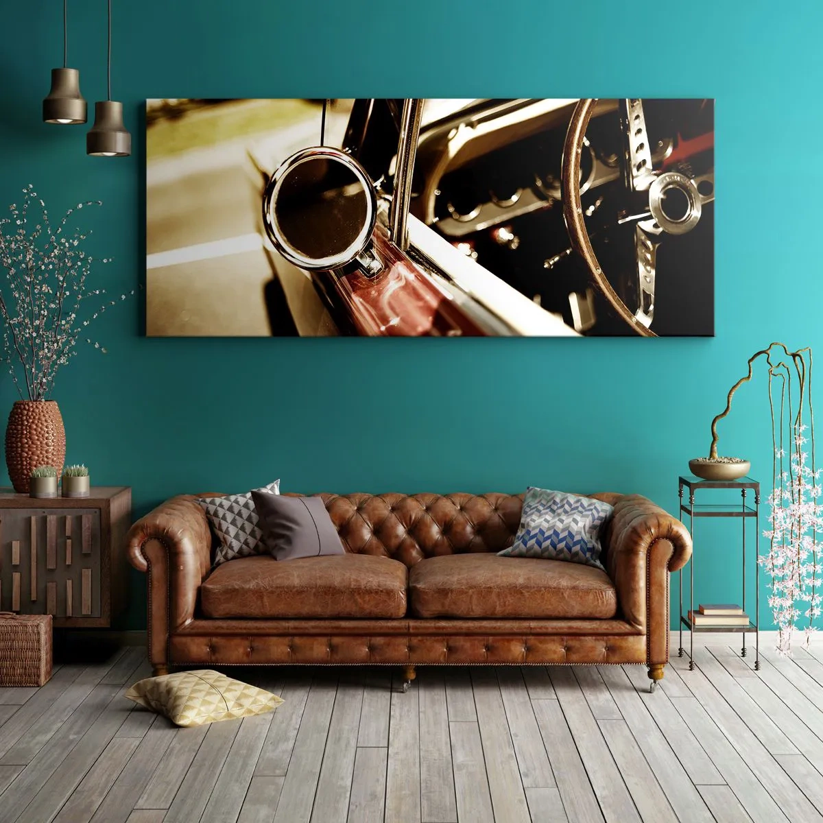 Cuadro sobre lienzo - Impresión de Imagen - Un coche con alma - 100x40 cm