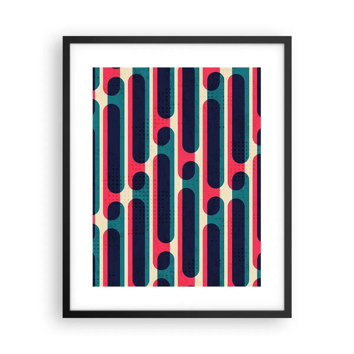 Póster en marco negro - Profundidad y relieve - 40x50 cm