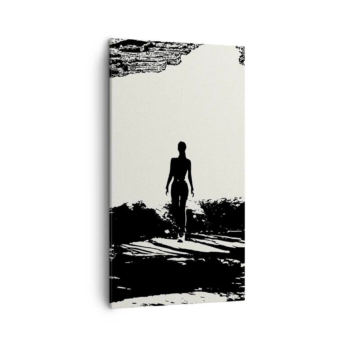 Cuadro sobre lienzo - Impresión de Imagen - Una nueva mirada - 45x80 cm