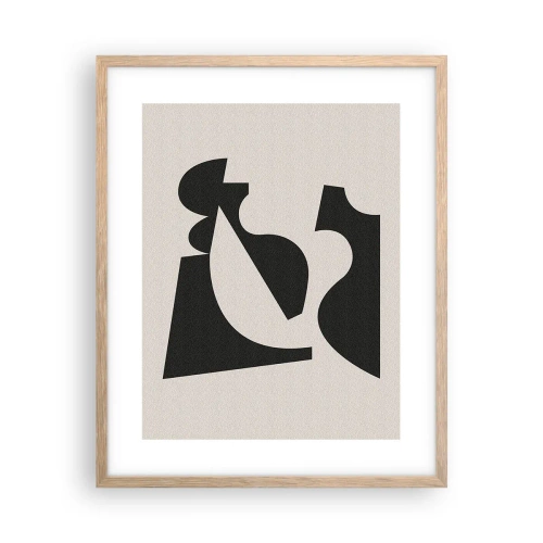 Póster en marco roble claro - Para automontaje - 40x50 cm