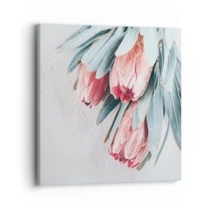 Cuadro sobre lienzo - Impresión de Imagen - Avergonzada de su propia belleza - 40x40 cm