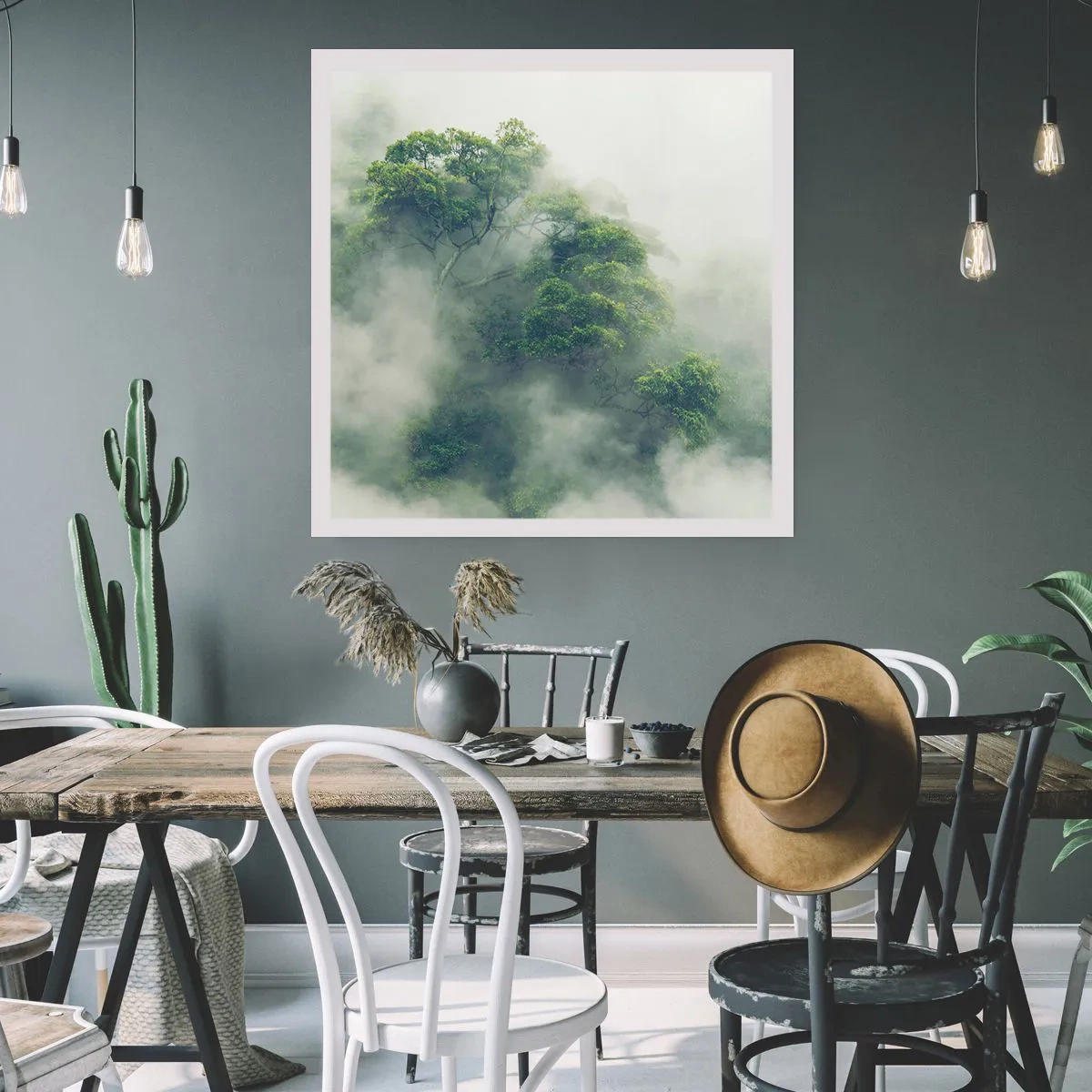 Póster - Envuelto en niebla - 30x30 cm