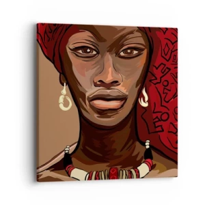 Cuadro sobre lienzo - Impresión de Imagen - Venus de ébano - 40x40 cm