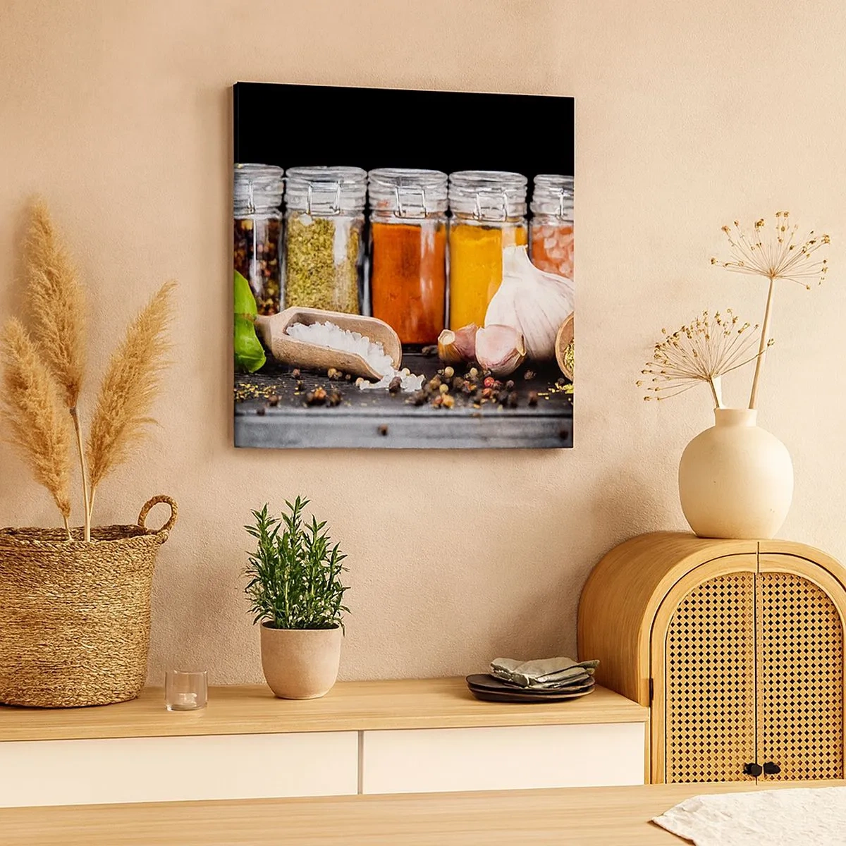 Cuadro sobre lienzo - Impresión de Imagen - Para que la vida sepa bien - 30x30 cm