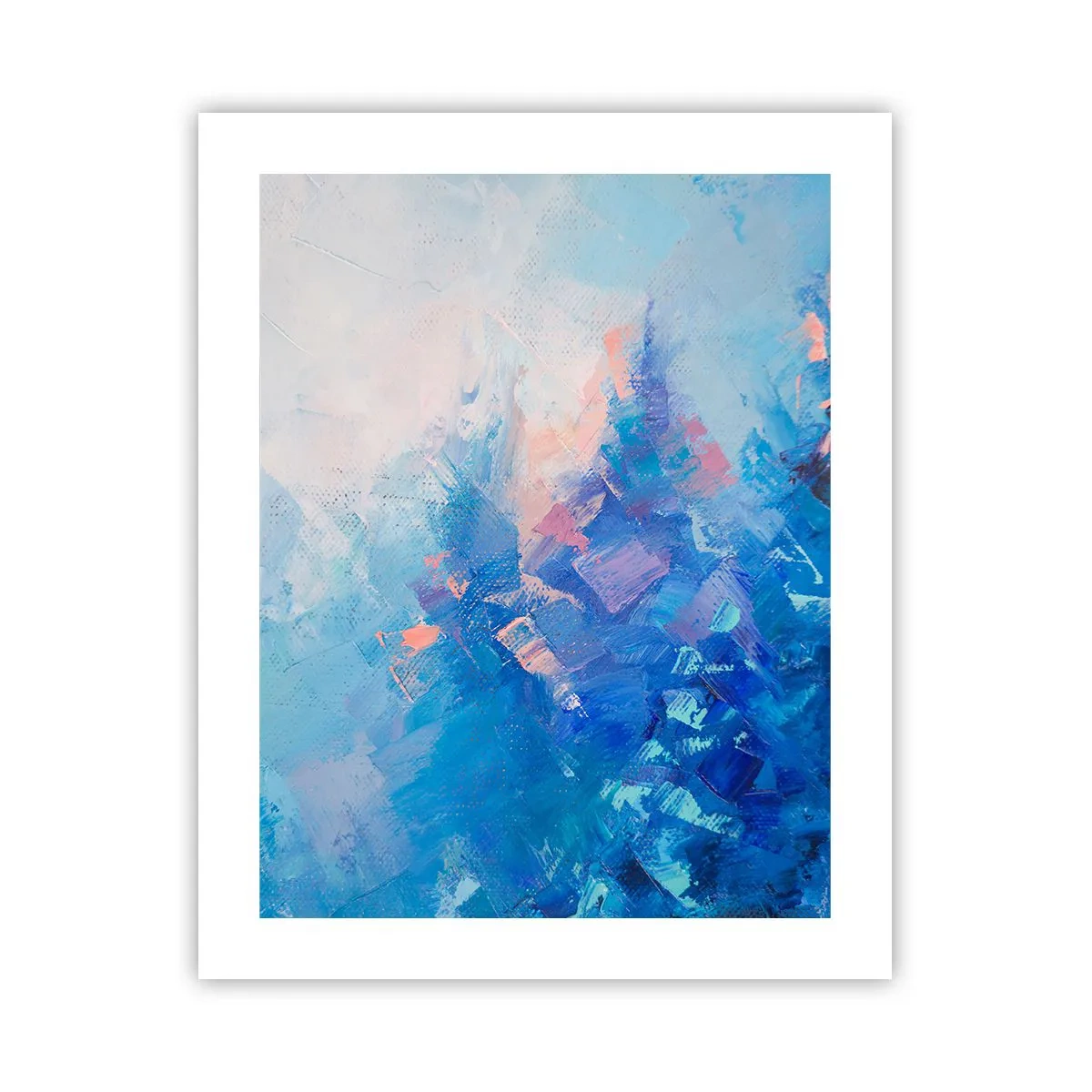 Póster - Abstracción invernal - 40x50 cm