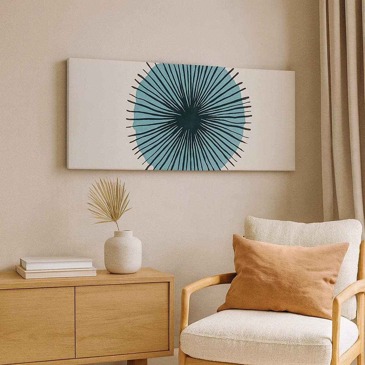 Cuadro sobre lienzo - Impresión de Imagen - Radiante en azul - 30x30 cm