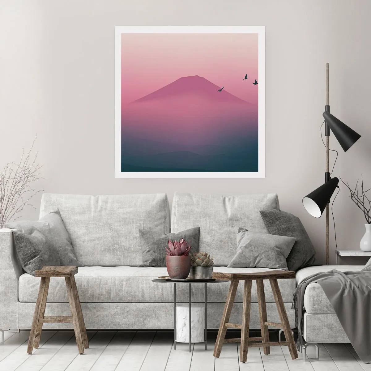 Póster - Sobre las nubes - 30x30 cm