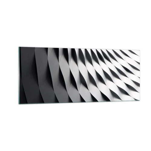 Cuadro sobre vidrio - Impresiones sobre Vidrio - En la superficie de las ondas - 100x40 cm