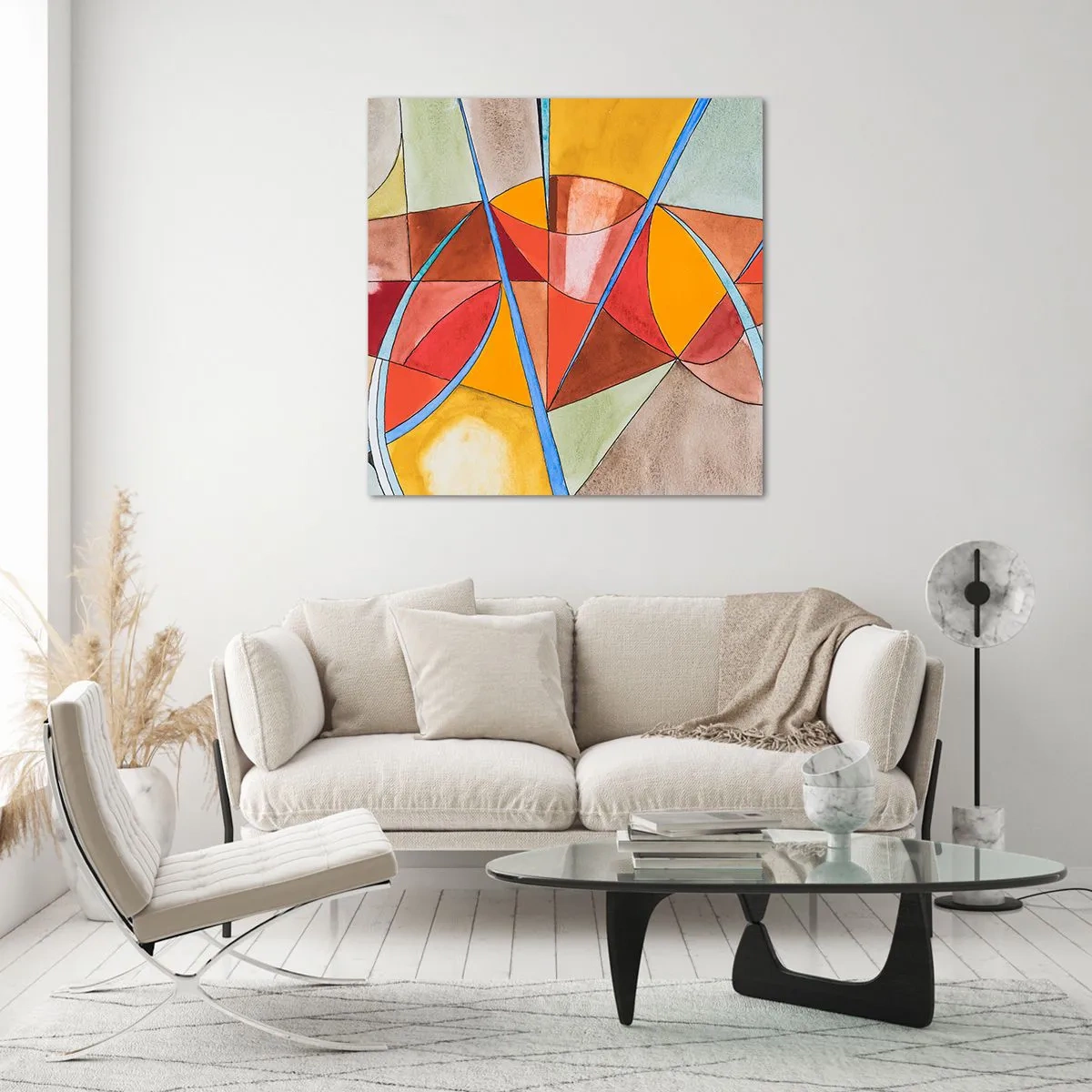 Cuadro sobre vidrio - Impresiones sobre Vidrio - Carrusel de sueños - 60x60 cm