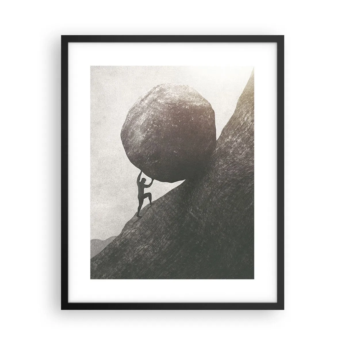 Póster en marco negro - Creo, contra toda esperanza - 40x50 cm