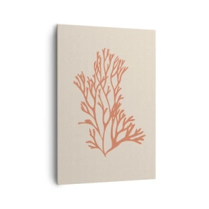 Cuadro sobre lienzo - Impresión de Imagen - Filigrana de coral - 70x100 cm