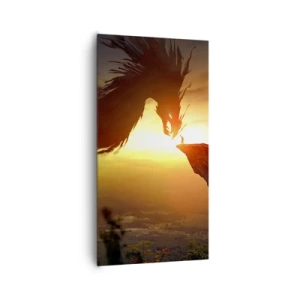 Cuadro sobre lienzo - Impresión de Imagen - Cazador de dragones - 65x120 cm