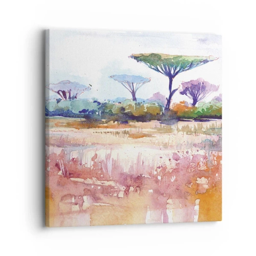 Cuadro sobre lienzo - Impresión de Imagen - Colores de la sabana - 30x30 cm