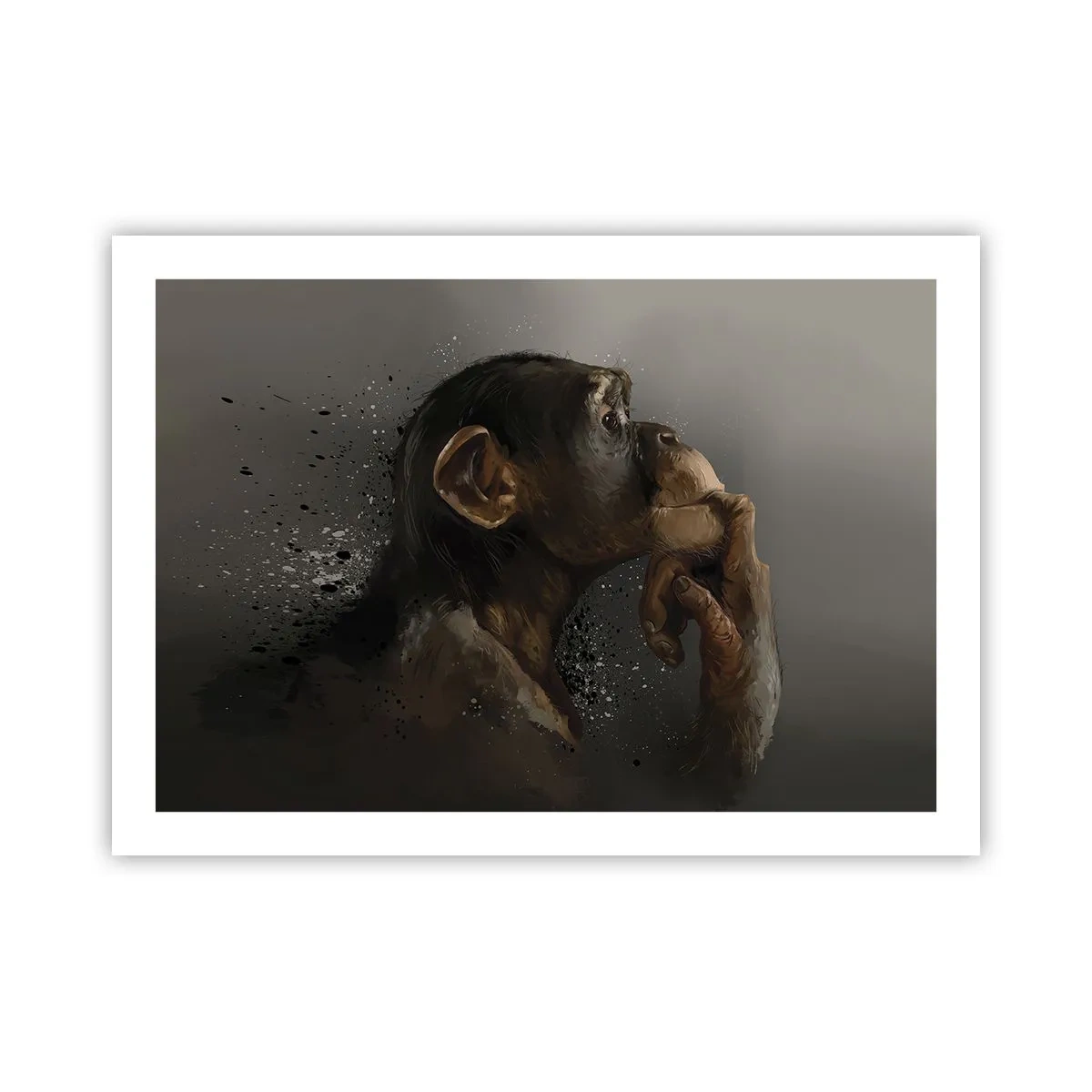 Póster - La evolución del pensador - 70x50 cm
