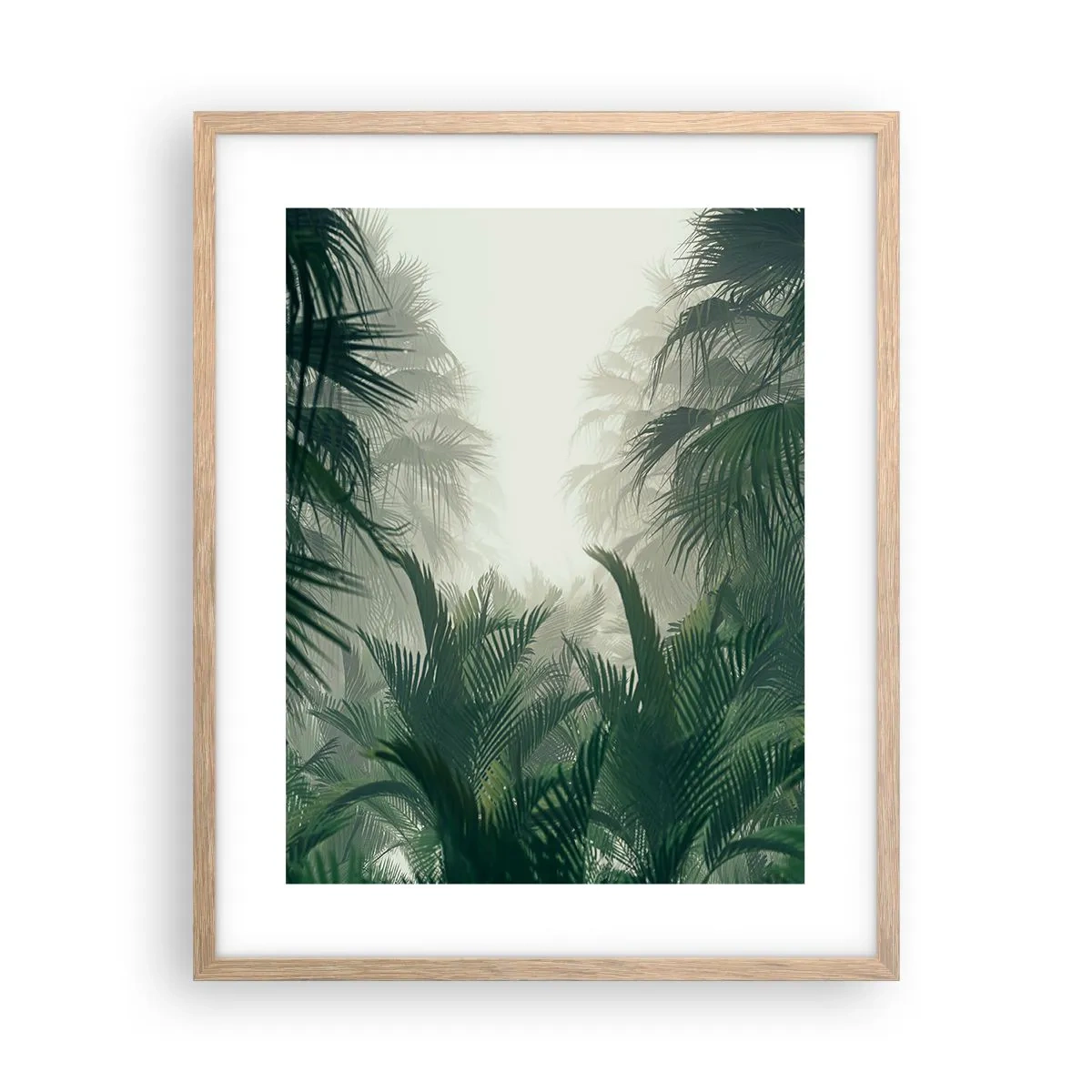 Póster en marco roble claro - Misterio tropical - 40x50 cm