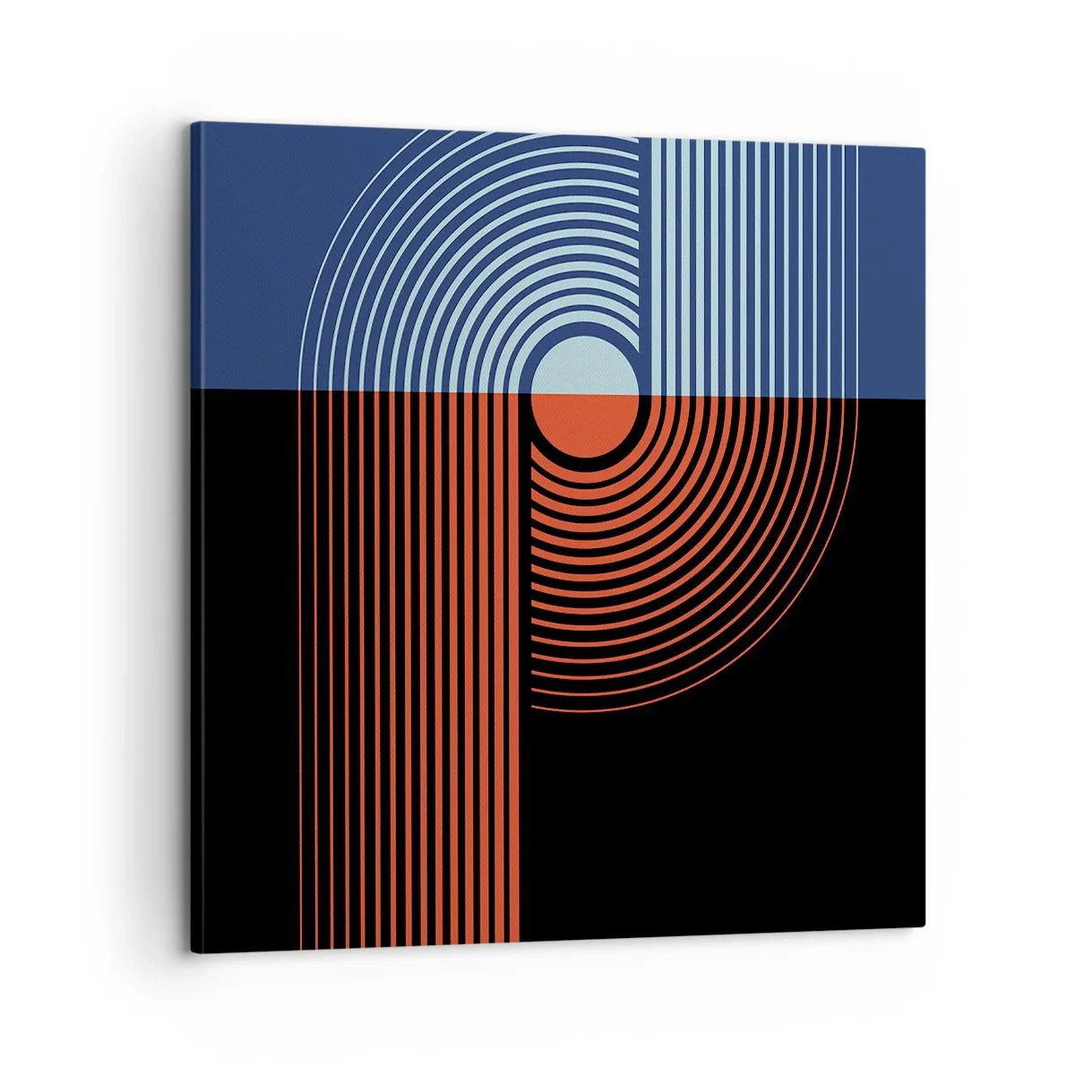 Cuadro sobre lienzo - Impresión de Imagen - En un abrazo geométrico - 60x60 cm