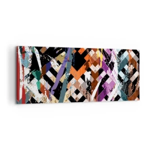 Cuadro sobre lienzo - Impresión de Imagen - Elevado al cuadrado - 100x40 cm