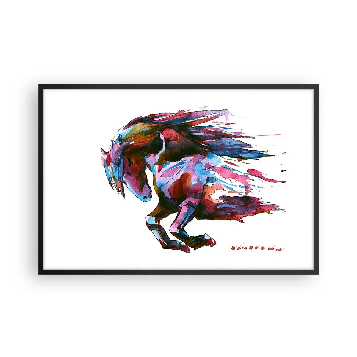 Póster en marco negro - En éxtasis - 91x61 cm