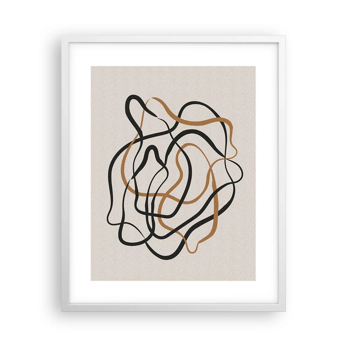 Póster en marco blanco - Todo ha salido mal - 40x50 cm