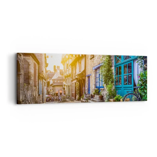 Cuadro sobre lienzo - Impresión de Imagen - El fantasma blanco de la ciudad - 90x30 cm