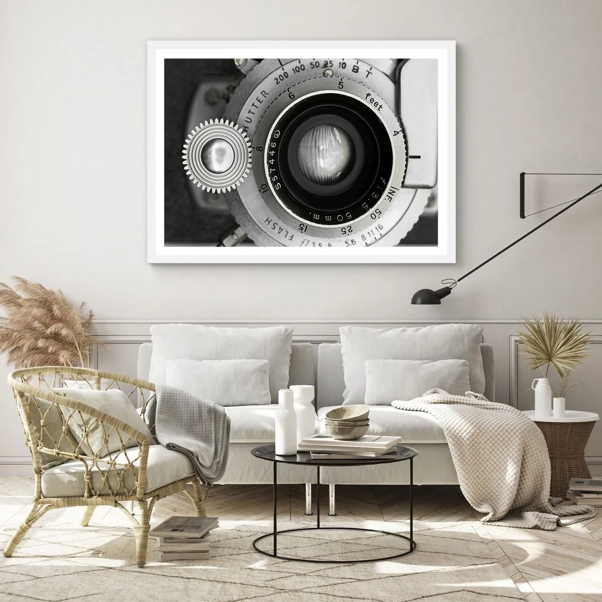 Póster en marco blanco - Una historia de Hollywood - 100x70 cm