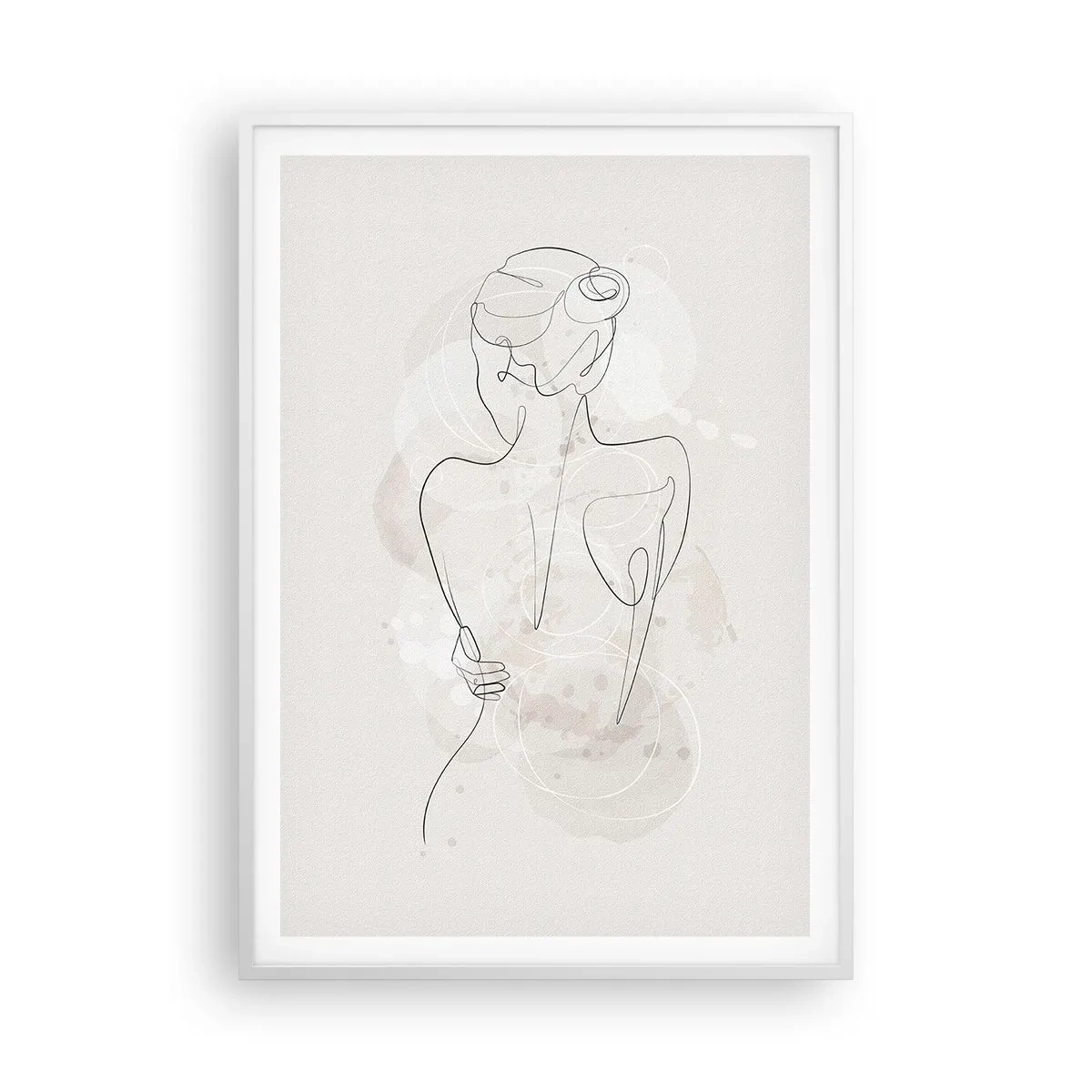 Póster en marco blanco - Como un cuerpo sensible - 70x100 cm