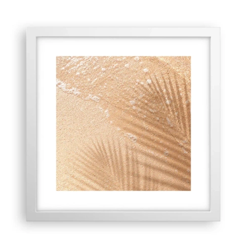 Póster en marco blanco - La sombra de un verano caluroso - 30x30 cm
