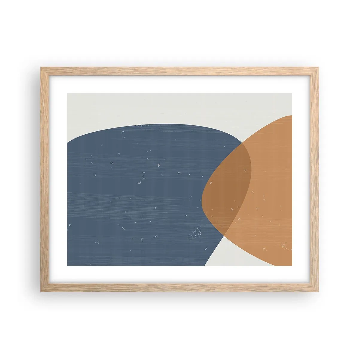 Póster en marco roble claro - Óvalos e influencias - 50x40 cm
