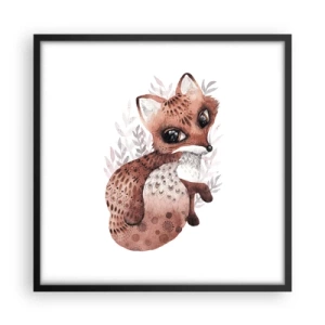 Póster en marco negro - Dulzura y amor - 50x50 cm