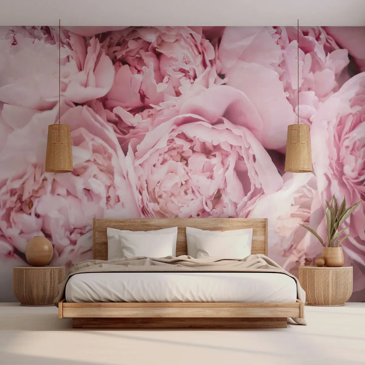 Fotomural Autadhesivo Deluxe Sticker - Cálido y fragante - Peonía, flores, Ramo de flores - 250x175 cm
