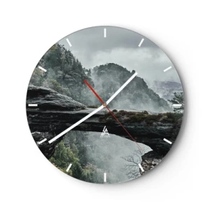 Reloj de pared - Reloj de vidrio - La aventura está a punto de comenzar - 40x40 cm