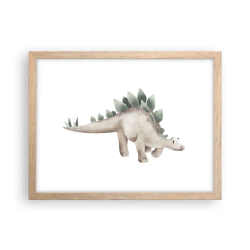 Póster en marco roble claro - Un amigo de otro tiempo - 40x30 cm