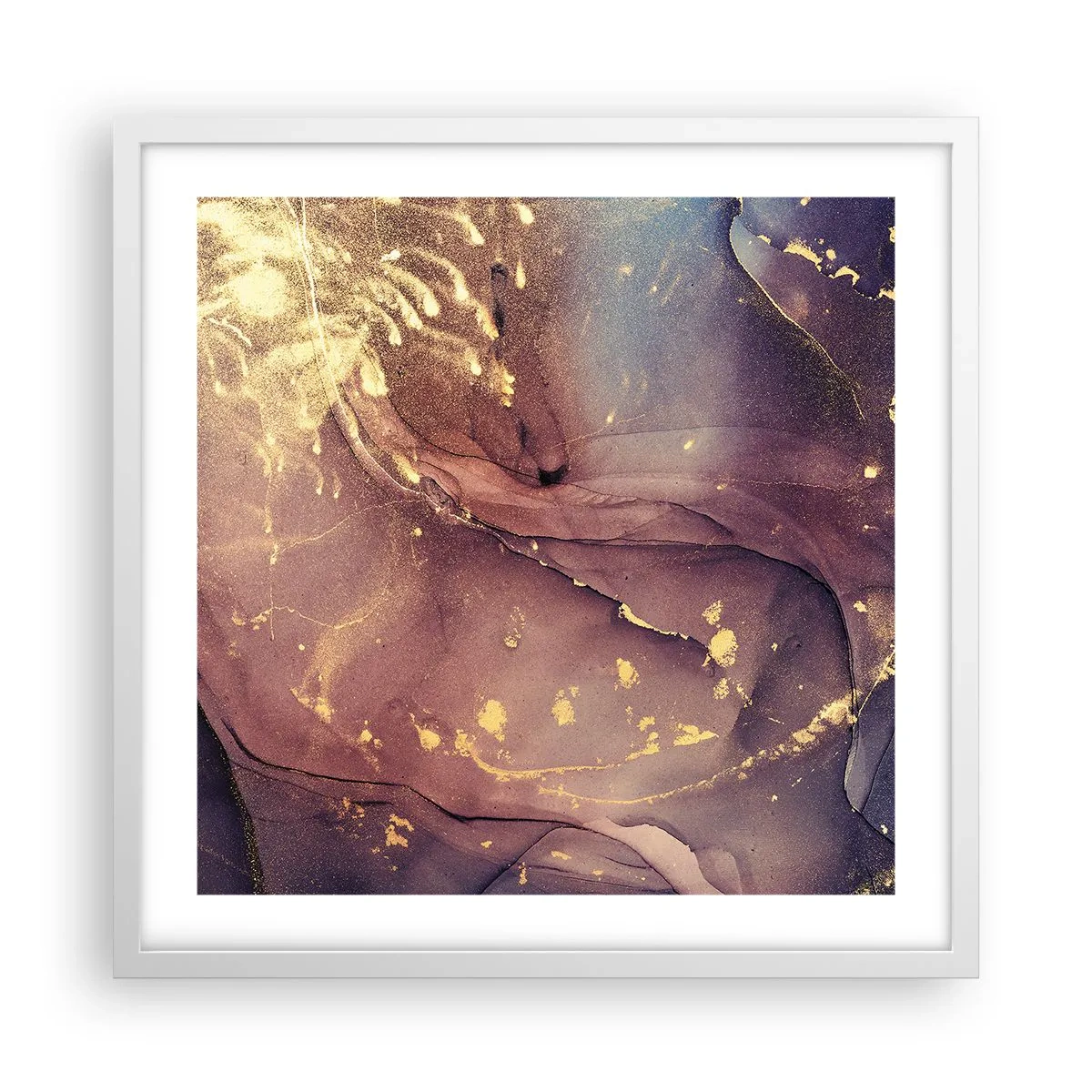 Póster en marco blanco - Materia y espíritu - 50x50 cm