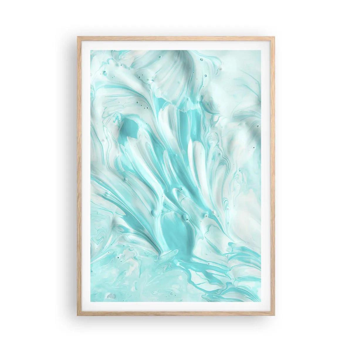 Póster en marco roble claro - Juntos para siempre - 70x100 cm