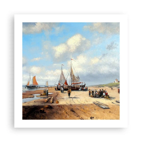 Póster - Después de una pesca exitosa - 50x50 cm