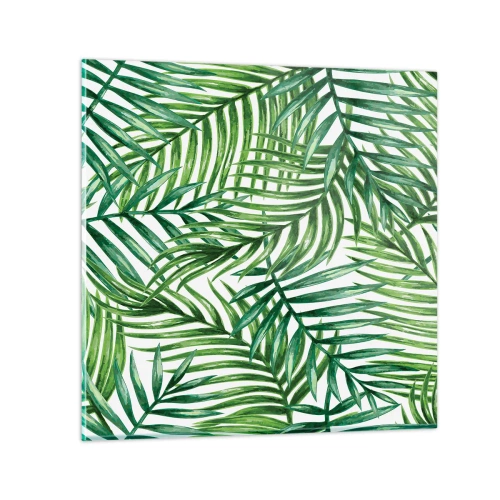 Cuadro sobre vidrio - Impresiones sobre Vidrio - Bajo el verde - 30x30 cm