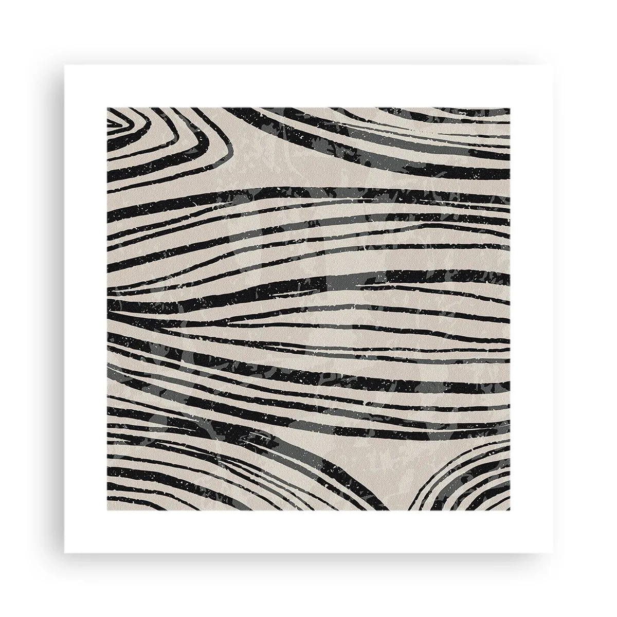 Póster - Salpicadura de líneas - 40x40 cm