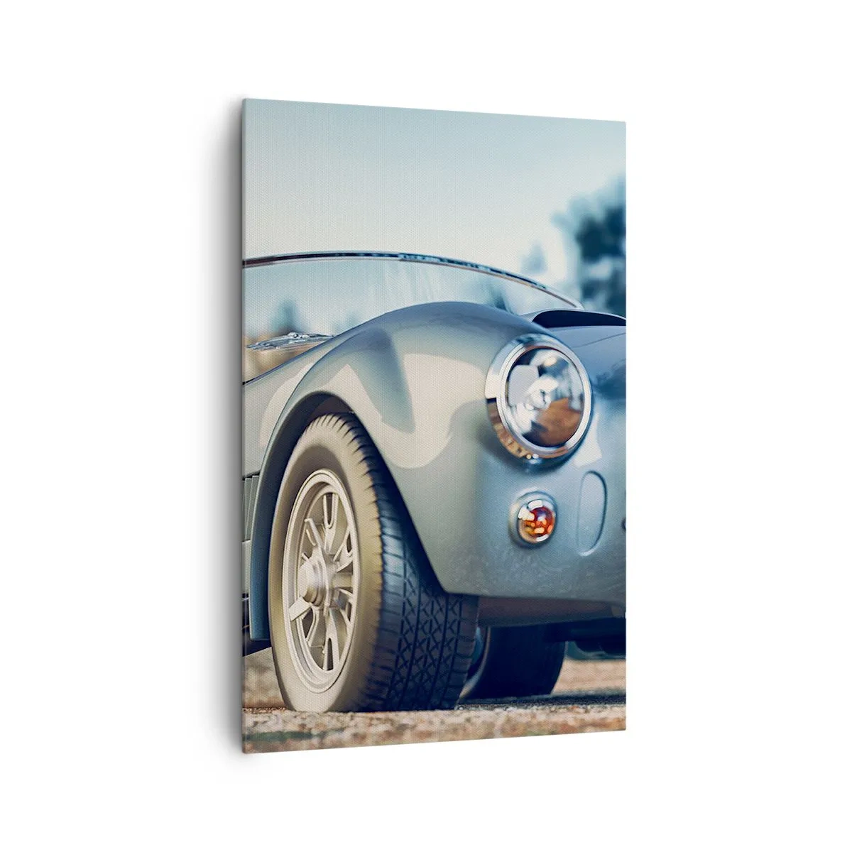 Cuadro sobre lienzo - Impresión de Imagen - Coche clásico descapotable en un entorno pintoresco - 80x120cm - Porque el estilo importa - Decoración de pared moderna para salón y dormitorio ARTTOR