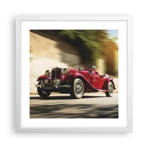 Póster en marco blanco - Hermosa pieza de museo - 40x40 cm