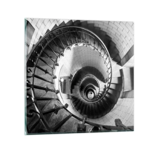 Cuadro sobre vidrio - Impresiones sobre Vidrio - Cada vez más alto - 50x50 cm