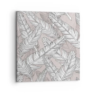 Cuadro sobre lienzo - Impresión de Imagen - Turbulencias de plumas - 70x70 cm