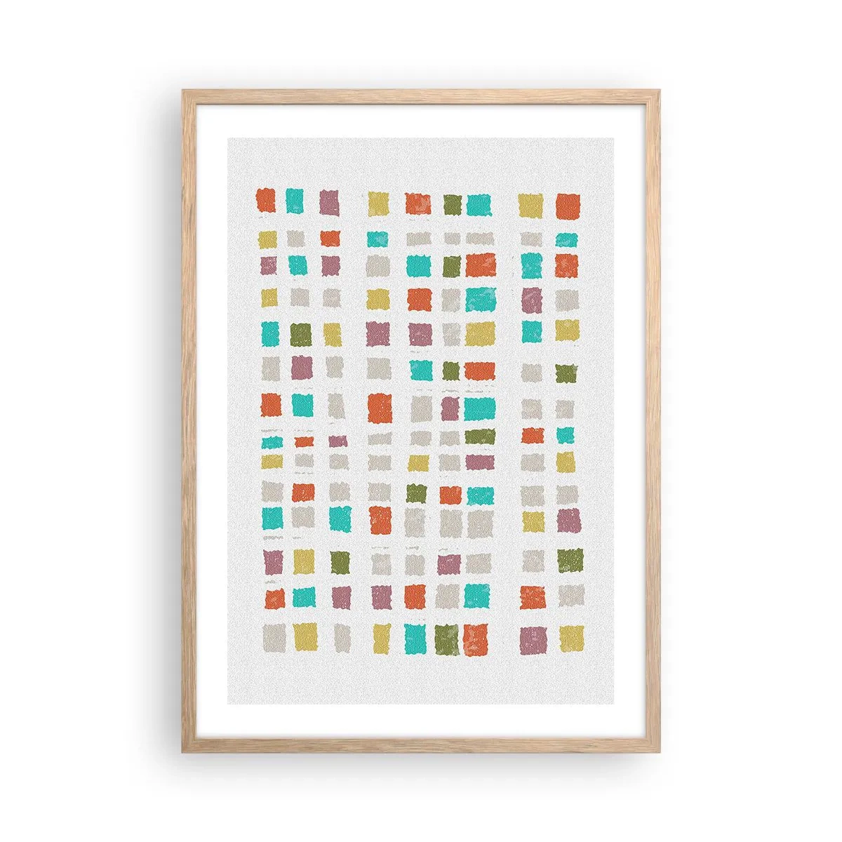 Póster en marco roble claro - Juego desconocido - 50x70 cm
