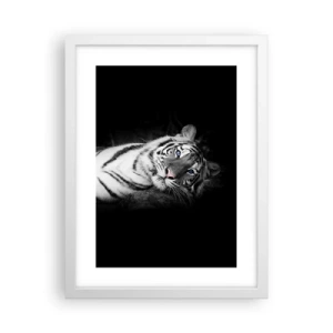 Póster en marco blanco - Salvaje y tranquilo - 30x40 cm